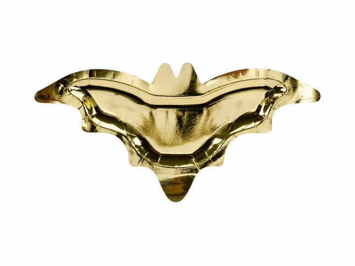 Gold Bat Paper Plates x 6 Disposable Plates Gold Bat Paper Plates x 6