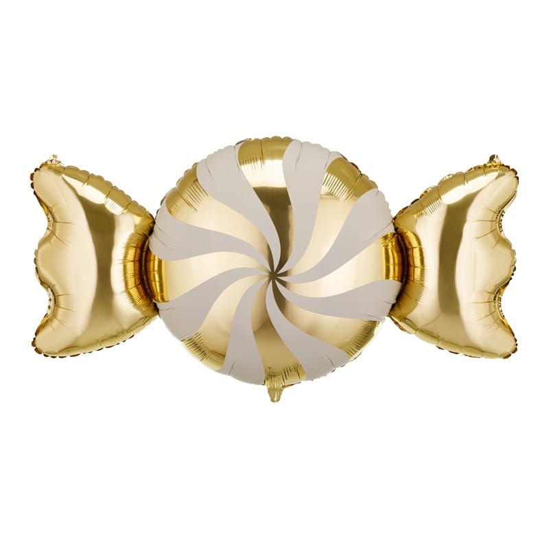 Gold & Beige Candy Foil Balloon (45 inch) Christmas Balloons Foil Balloon Gold & Beige Candy Foil Balloon