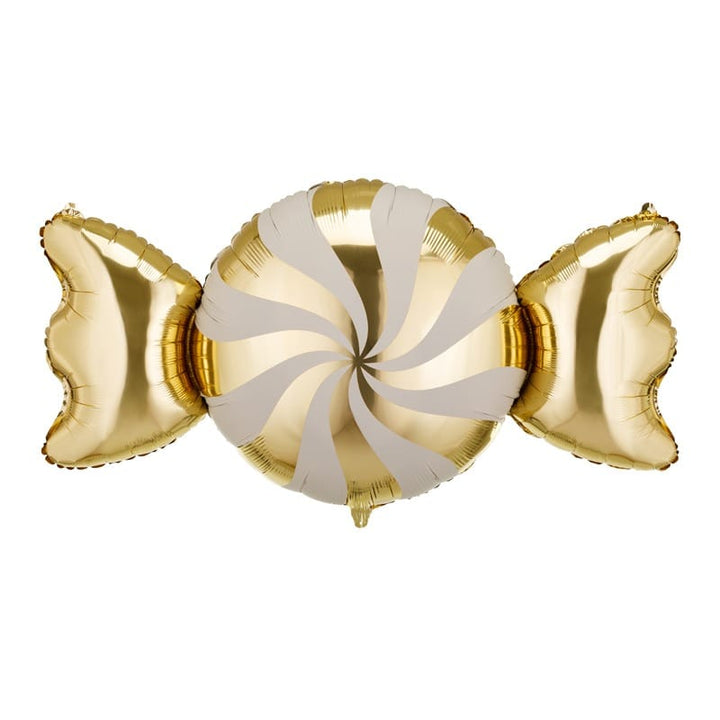 Gold &amp; Beige Candy Foil Balloon (45 inch) Christmas Balloons Foil Balloon Gold &amp; Beige Candy Foil Balloon