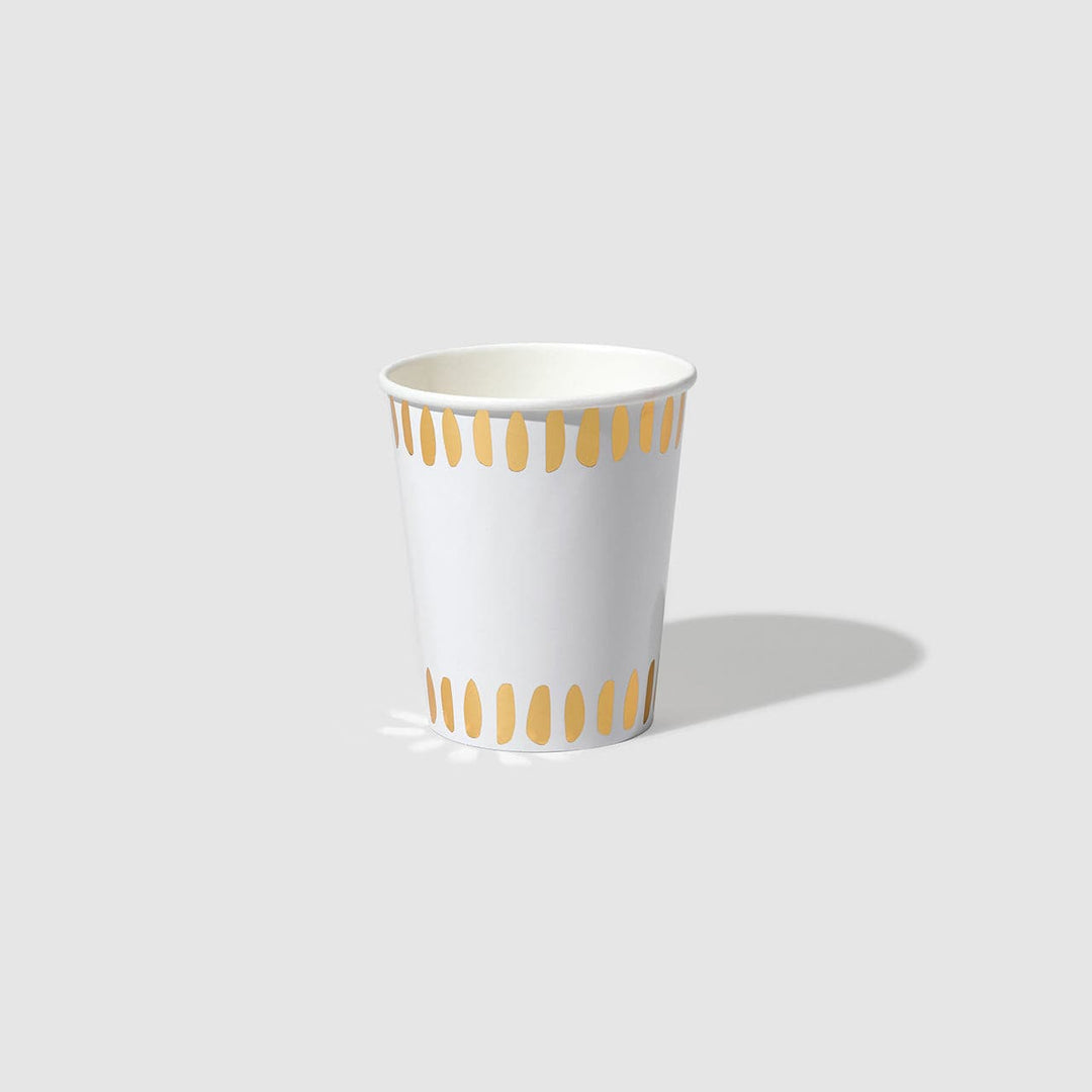 Paper Cup Gold Brushstroke Paper Cups