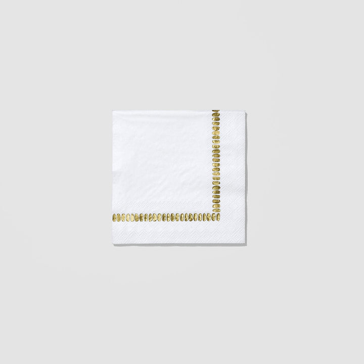 Paper Napkins Gold Brushstroke Paper Napkins