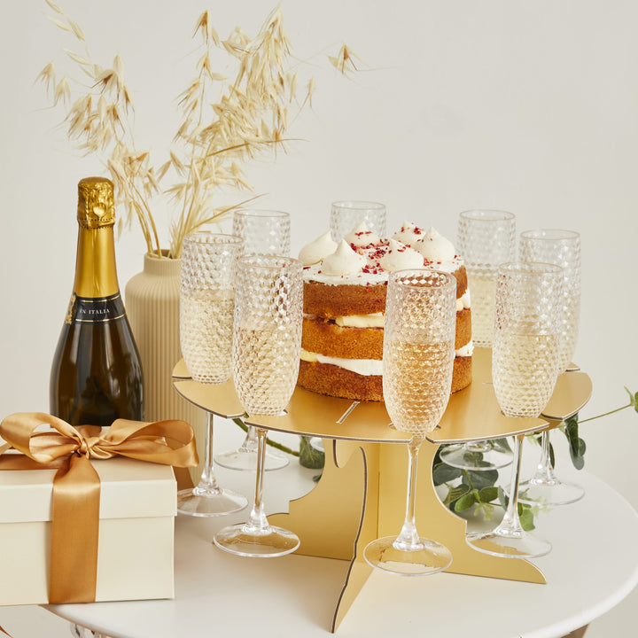 Gold Drink &amp; Cake Stand | Party Supplies UK Party Decorations Gold Drink &amp; Cake Stand