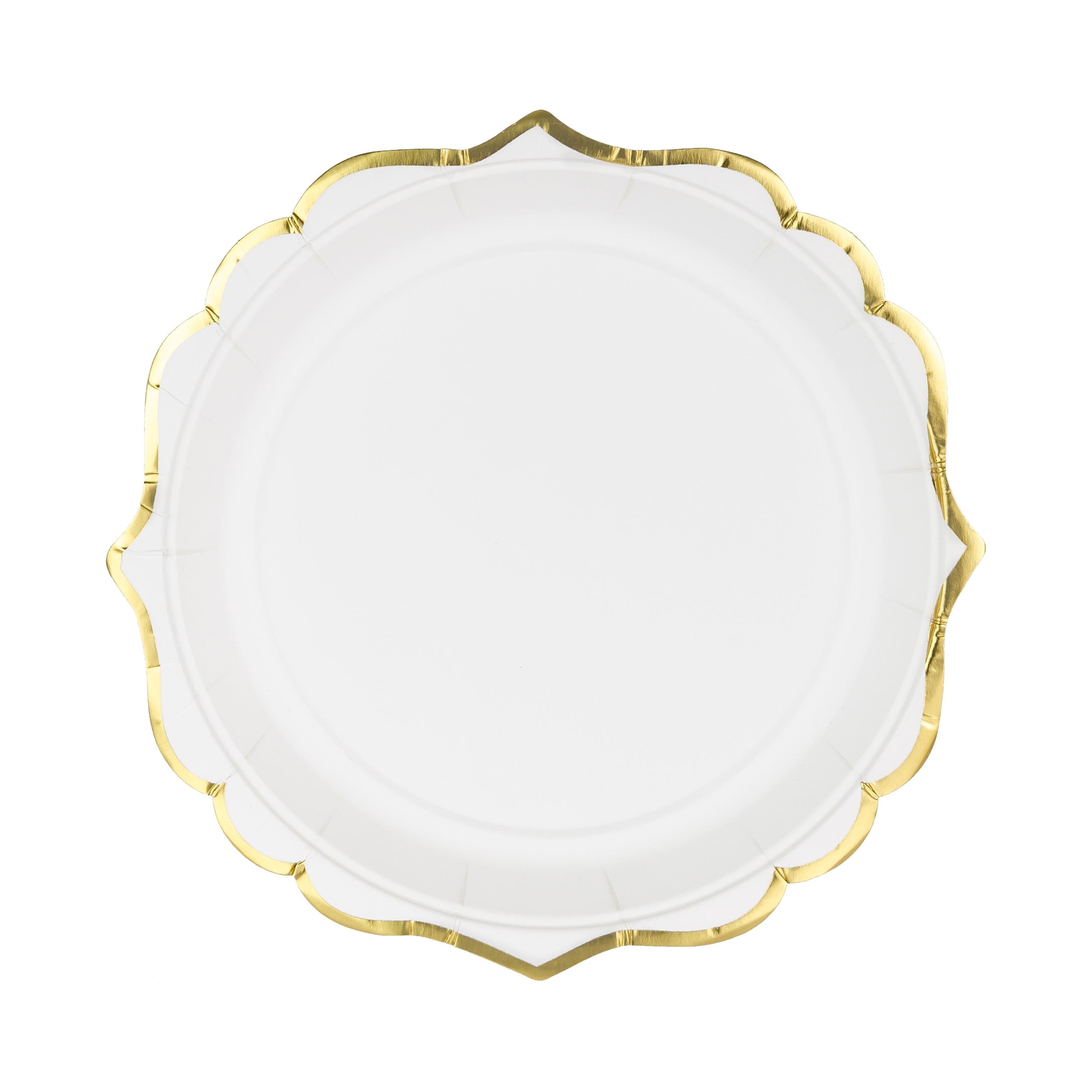 Gold Foiled Paper Plates x 6 - Gold Party Supplies – Little Big Party Co.