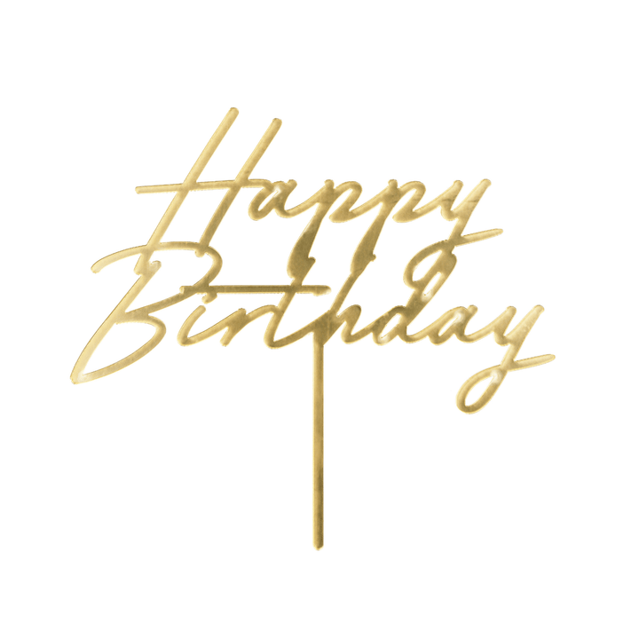 Gold Happy Birthday Cake Topper Cake Topper Gold Happy Birthday Cake Topper