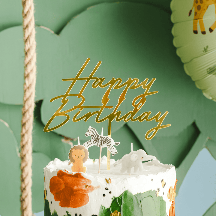 Gold Happy Birthday Cake Topper Cake Topper Gold Happy Birthday Cake Topper