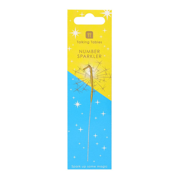 Gold Number 1 Cake Sparkler - 1st birthday cake sparkler Birthday Candles Gold Number 1 Cake Sparkler