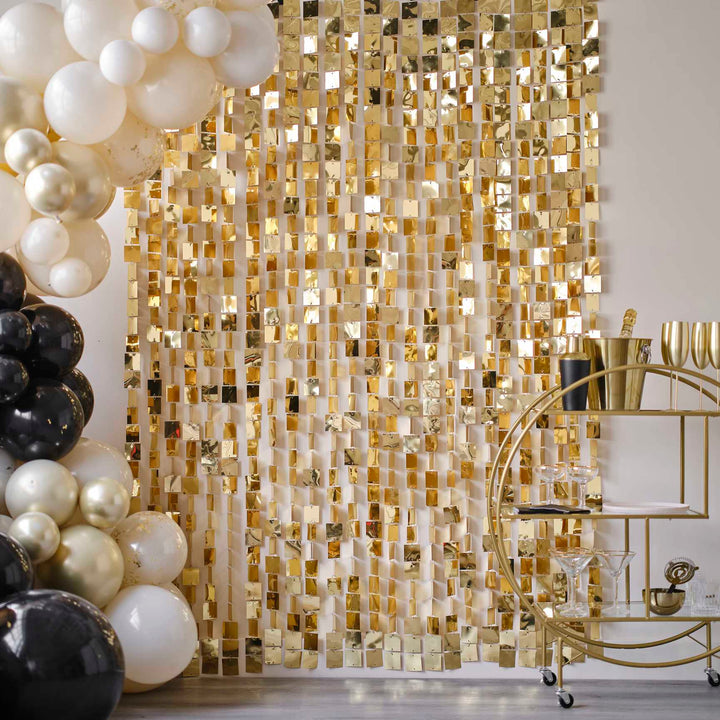 Decor Gold Sequins Hanging Backdrop Decoration