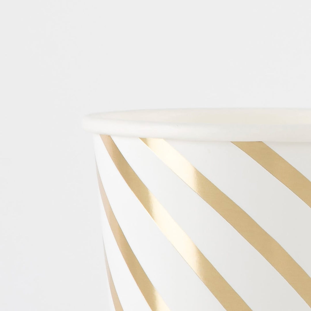 Gold Swirl Party Cups x 8 | Meri Meri party cups Gold Swirl Party Cups x 8