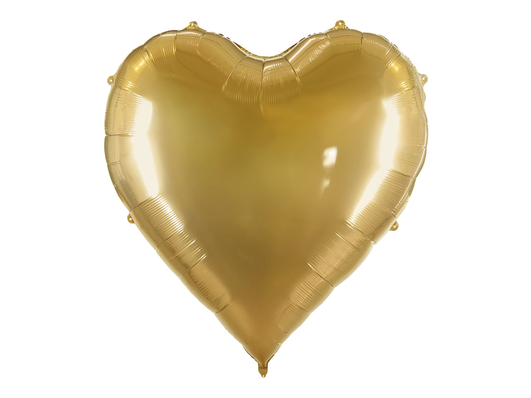 Gold XXL Giant Heart Foil Balloon - Valentine's Decorations Foil Balloon Gold XXL Heart Foil Balloon