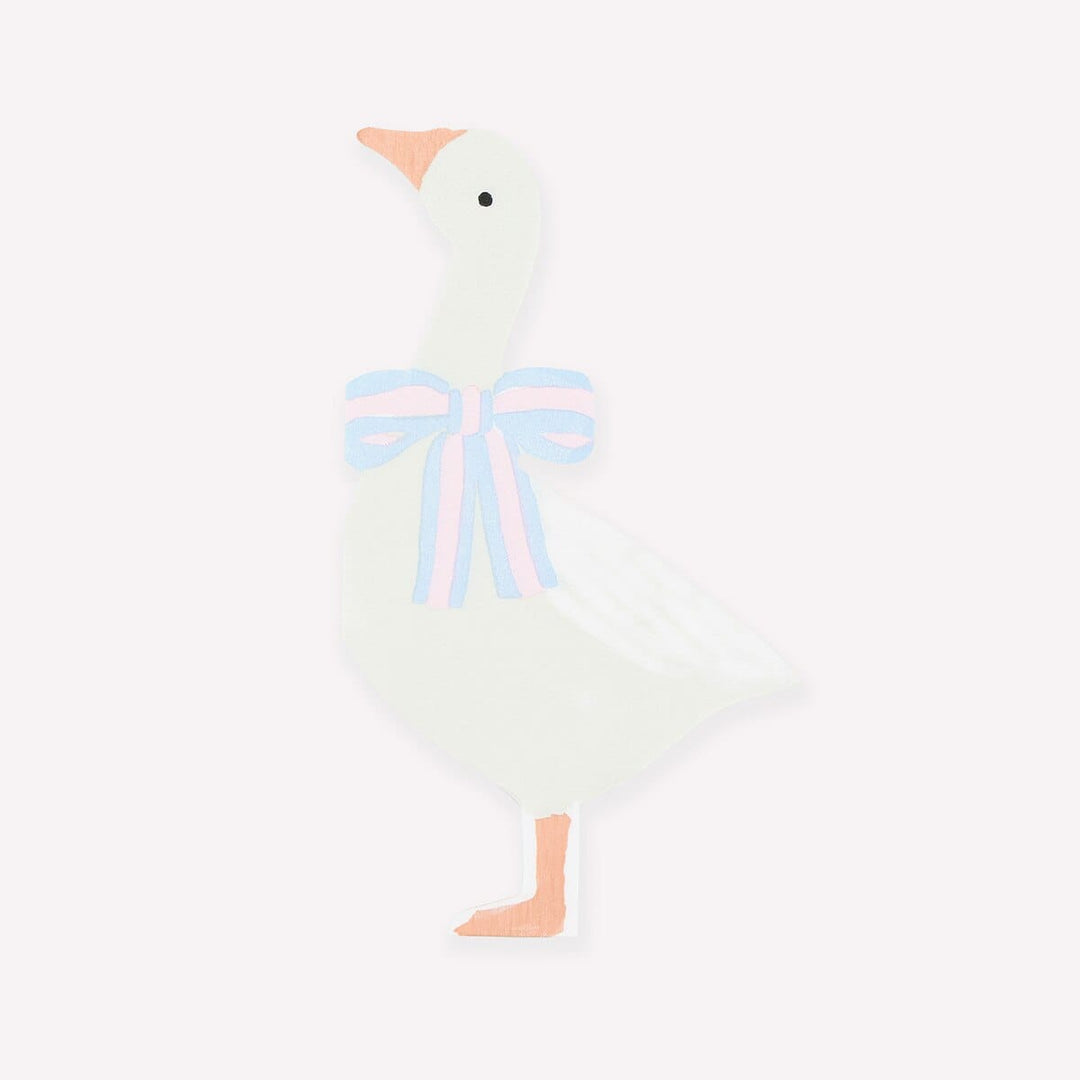 Goose Party Napkins x 16 | Baby Shower Tableware UK Napkins Goose Party Napkins x 16