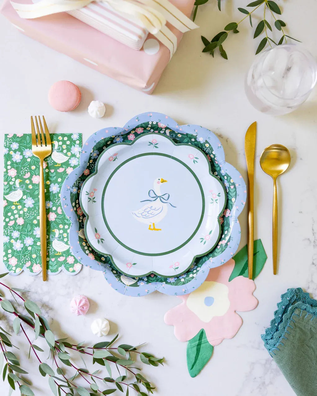 Goose Party Plates x 8 Disposable Plates Goose Party Plates x 8