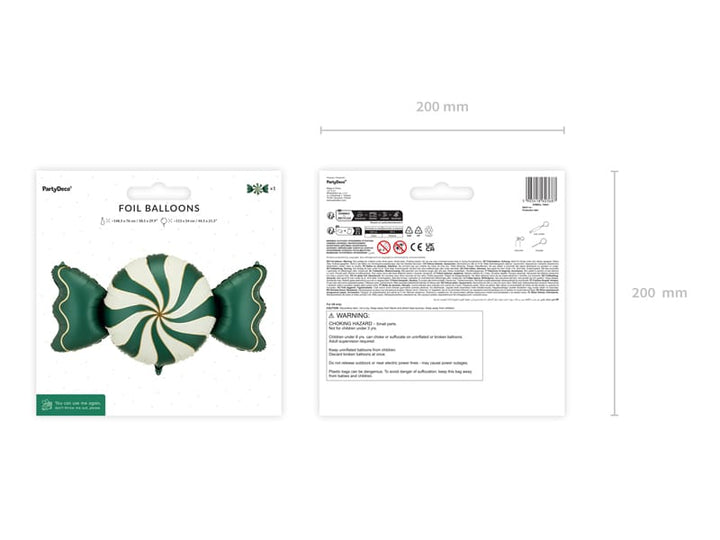 Green &amp; Beige Candy Foil Balloon (45 inch) Christmas Balloons Foil Balloon Green &amp; Beige Candy Foil Balloon (45 inch)