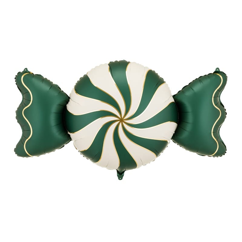 Green & Beige Candy Foil Balloon (45 inch) Christmas Balloons Foil Balloon Green & Beige Candy Foil Balloon