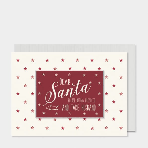 Greetings Card, Bring Prosecco Take Husband | East of India Greetings Card East of India Greetings Card - Bring Prosecco Take Husband