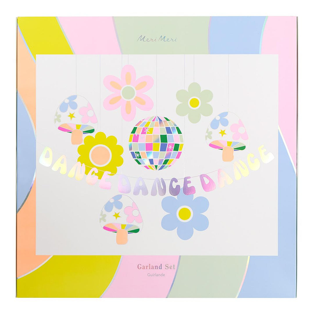 Groovy Dance Party Garland Set | Meri Meri Bunting Groovy Dance Party Garland Set