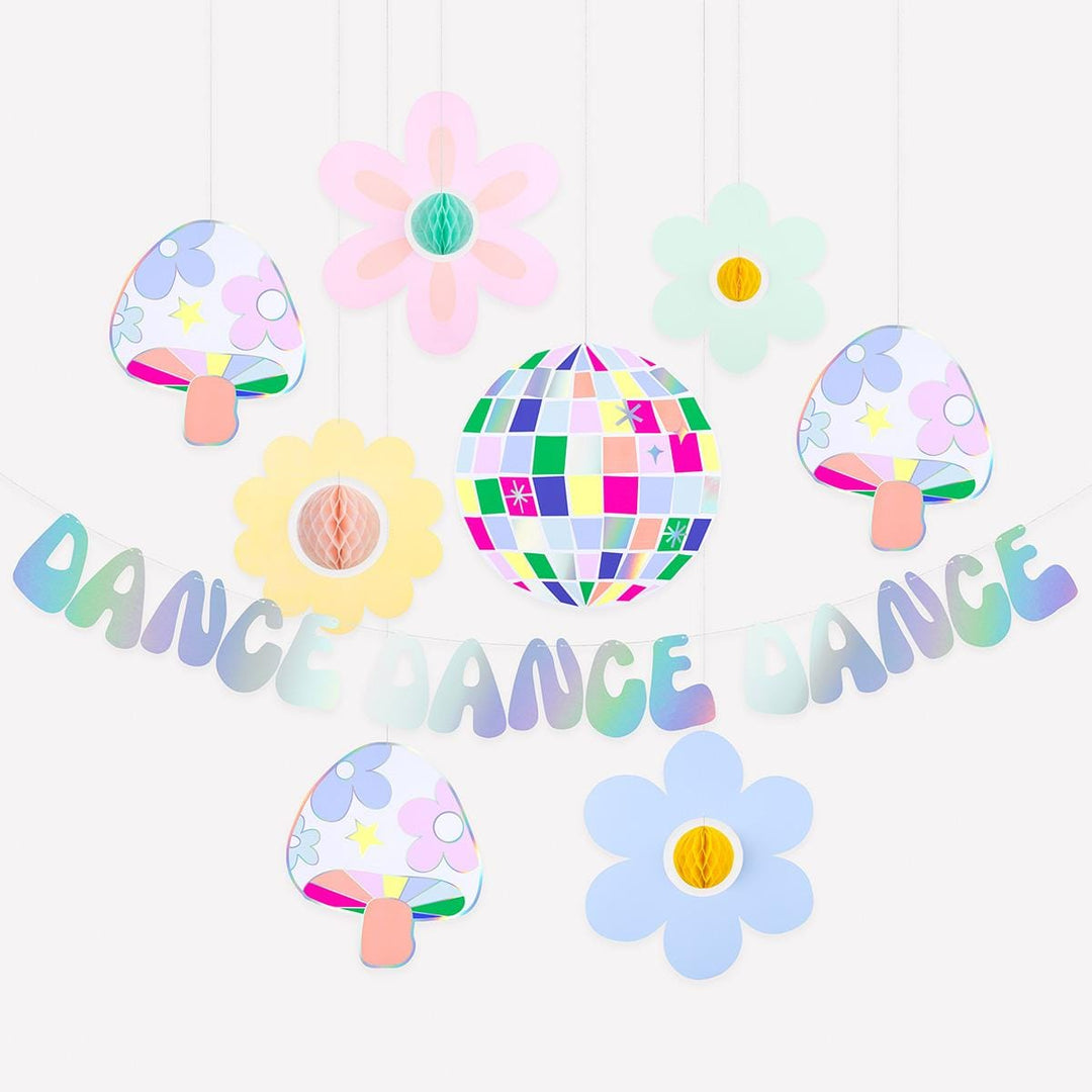 Groovy Dance Party Garland Set | Meri Meri Bunting Groovy Dance Party Garland Set