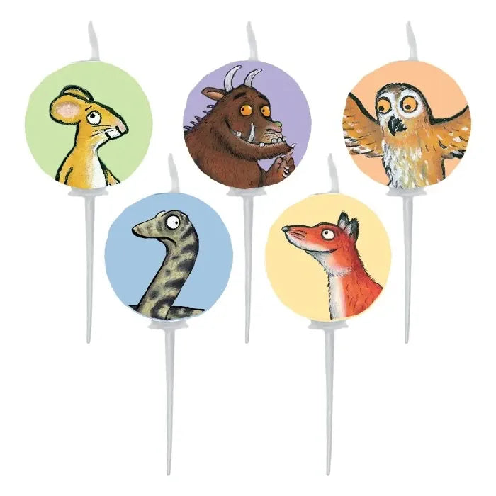 Gruffalo Birthday Cake Candles x 5 | Gruffalo Party Candles The Gruffalo Character Party Candles x 5