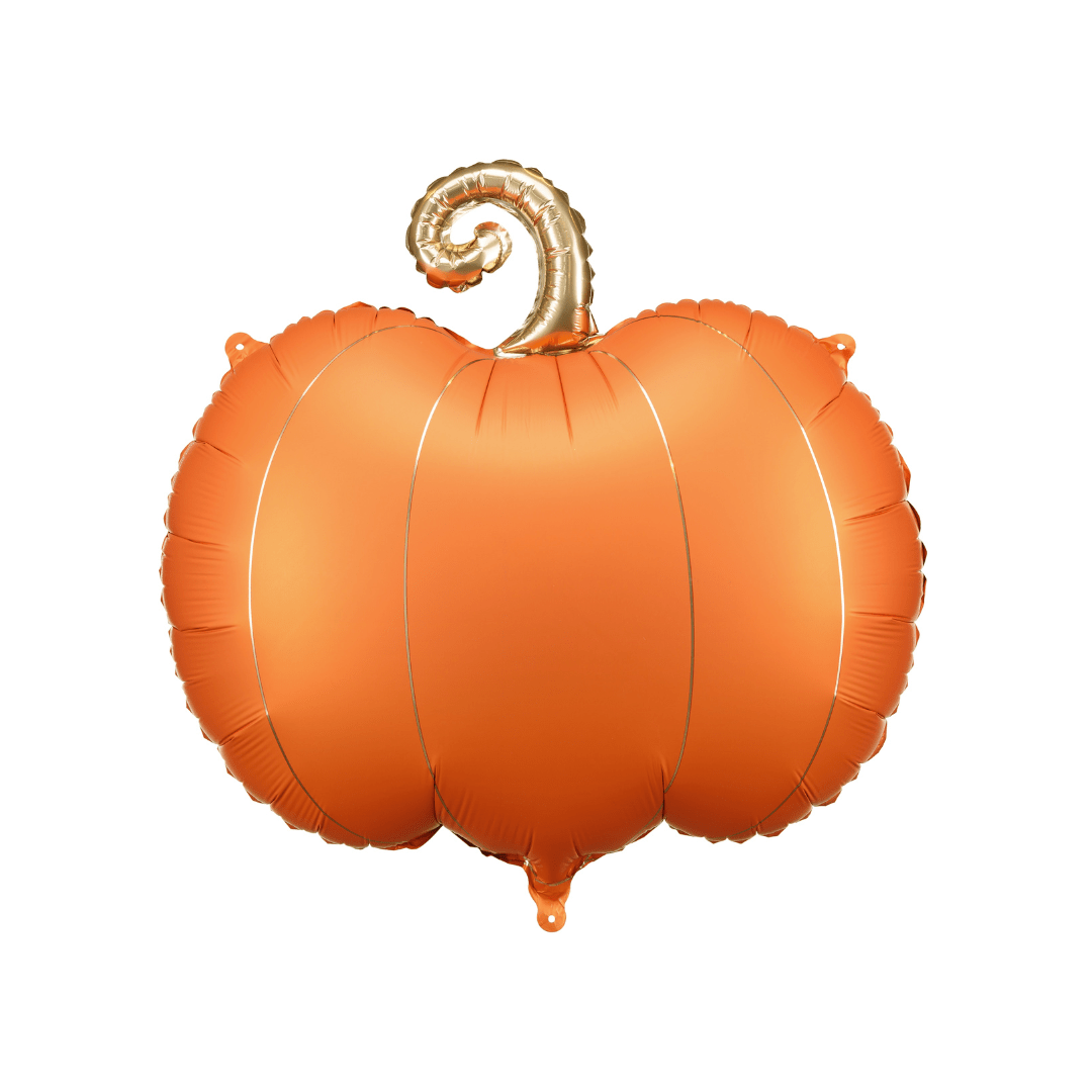 Halloween Balloons - Orange & Gold Pumpkin Foil Balloon (25 inch) Balloons Orange & Gold Pumpkin Foil Balloon (25 inch)