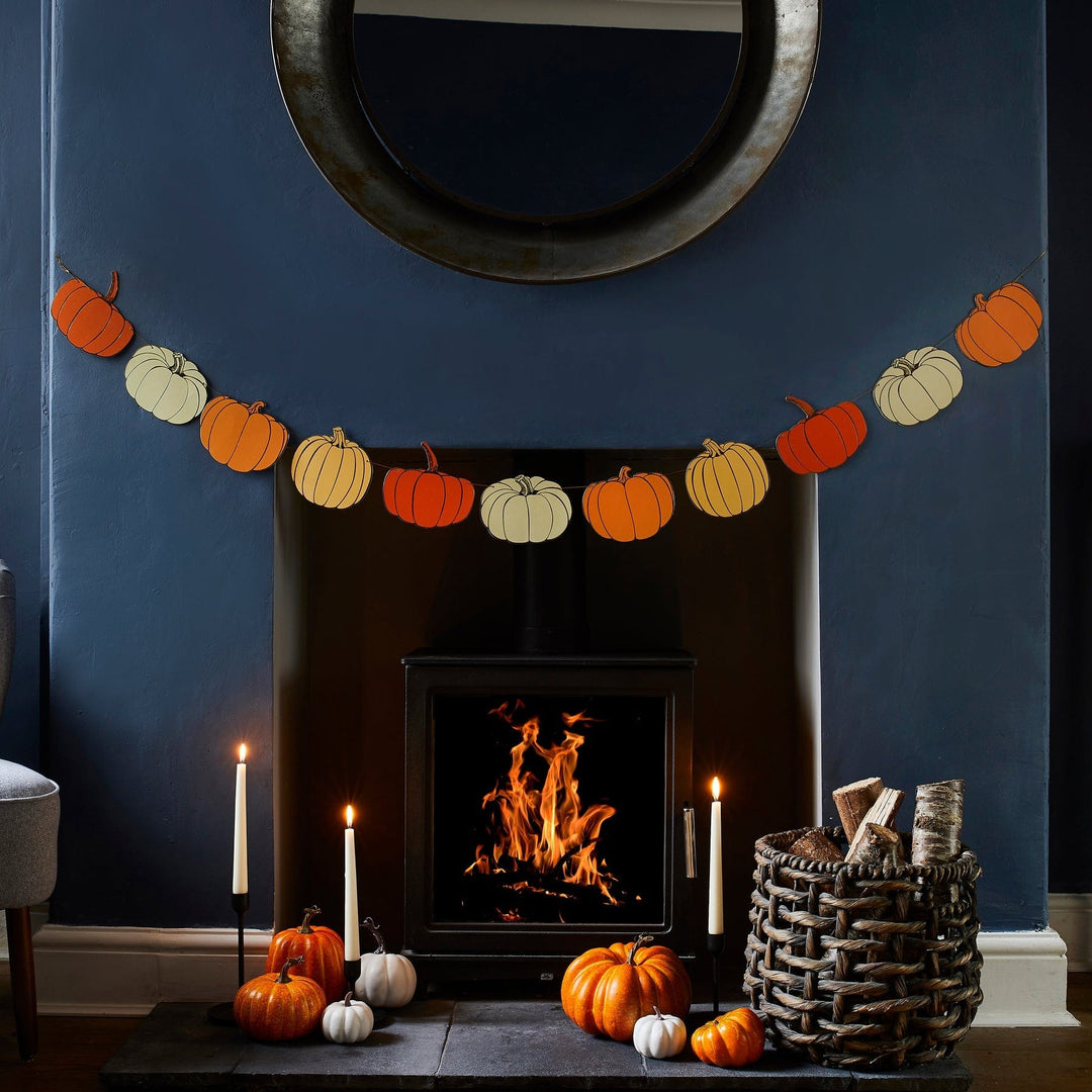 Halloween Decorations - Autumn Pumpkins Garland - 2.5m Banners Autumn Pumpkins Garland - 2.5m