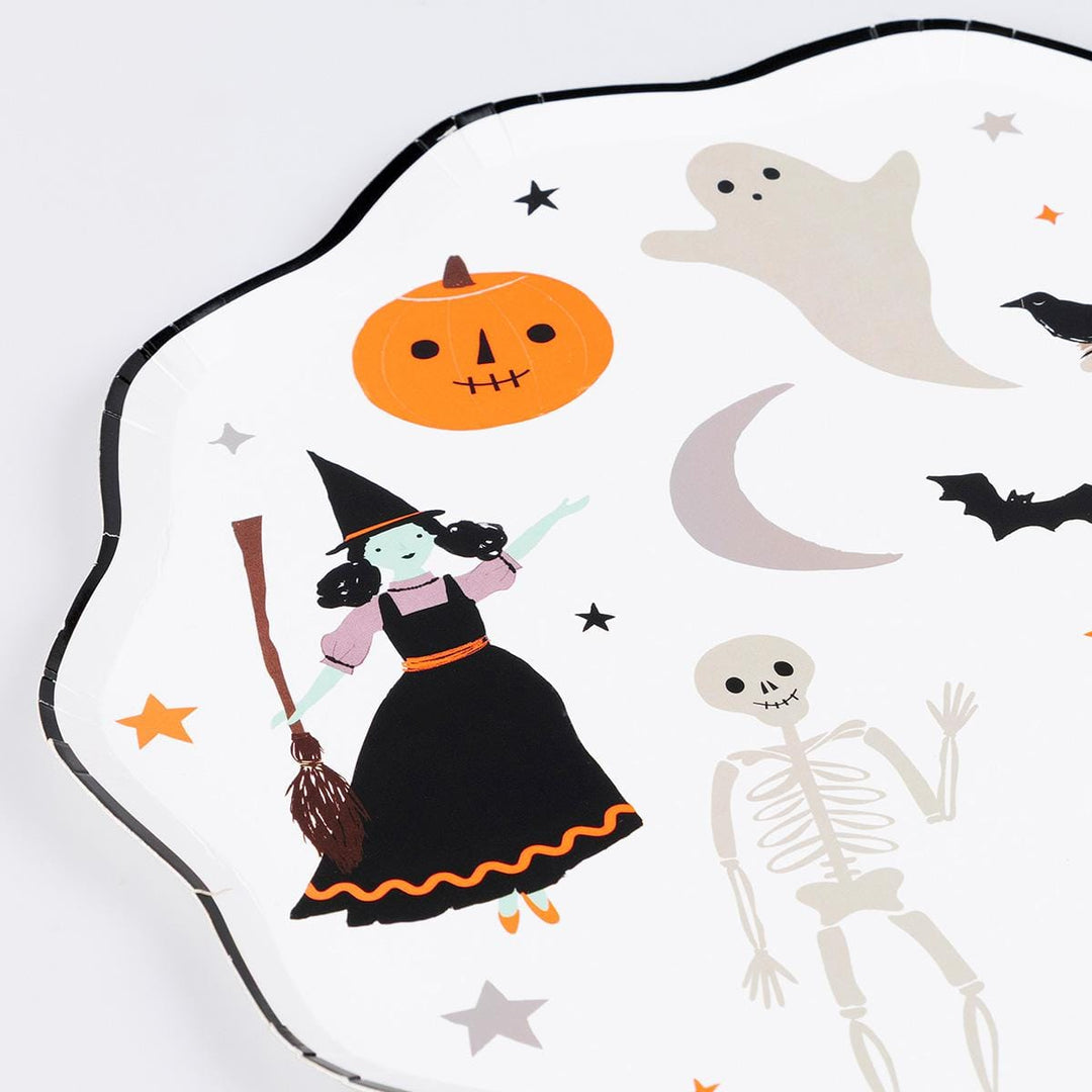 Halloween Dinner Party Plates x 8 | Meri Meri Halloween Table party plates Halloween Dinner Party Plates x 8