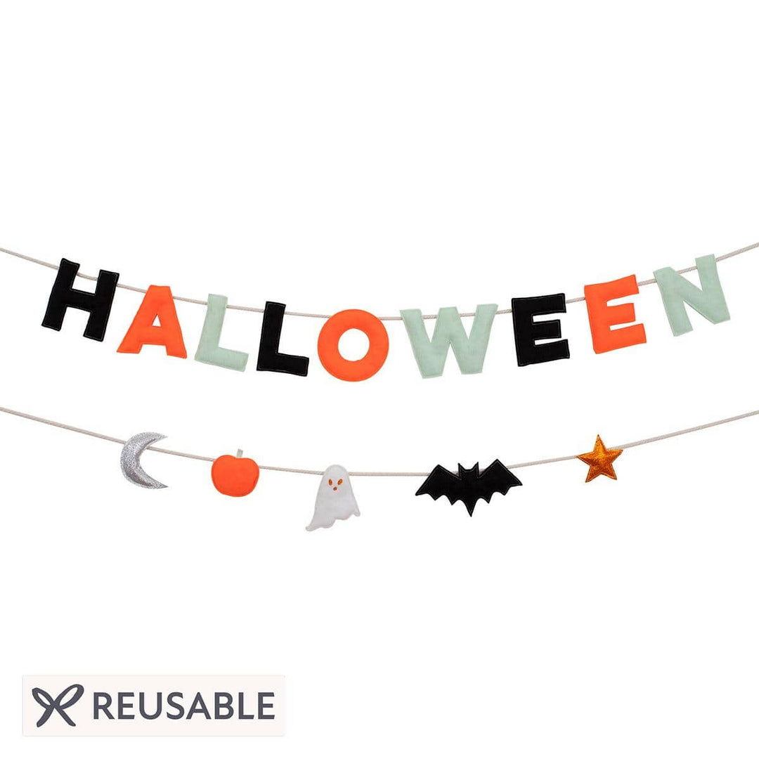 Halloween Felt Party Garland Set | Meri Meri Halloween Decorations Bunting Halloween Felt Party Garland Set