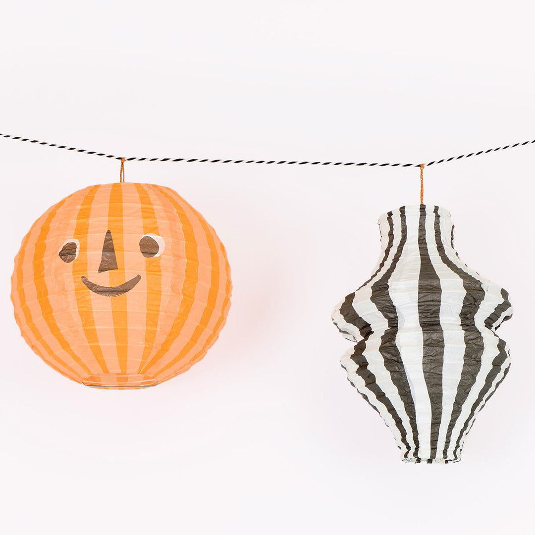 Halloween Lantern Party Garland - Meri Meri Halloween Decorations Bunting Halloween Lantern Party Garland