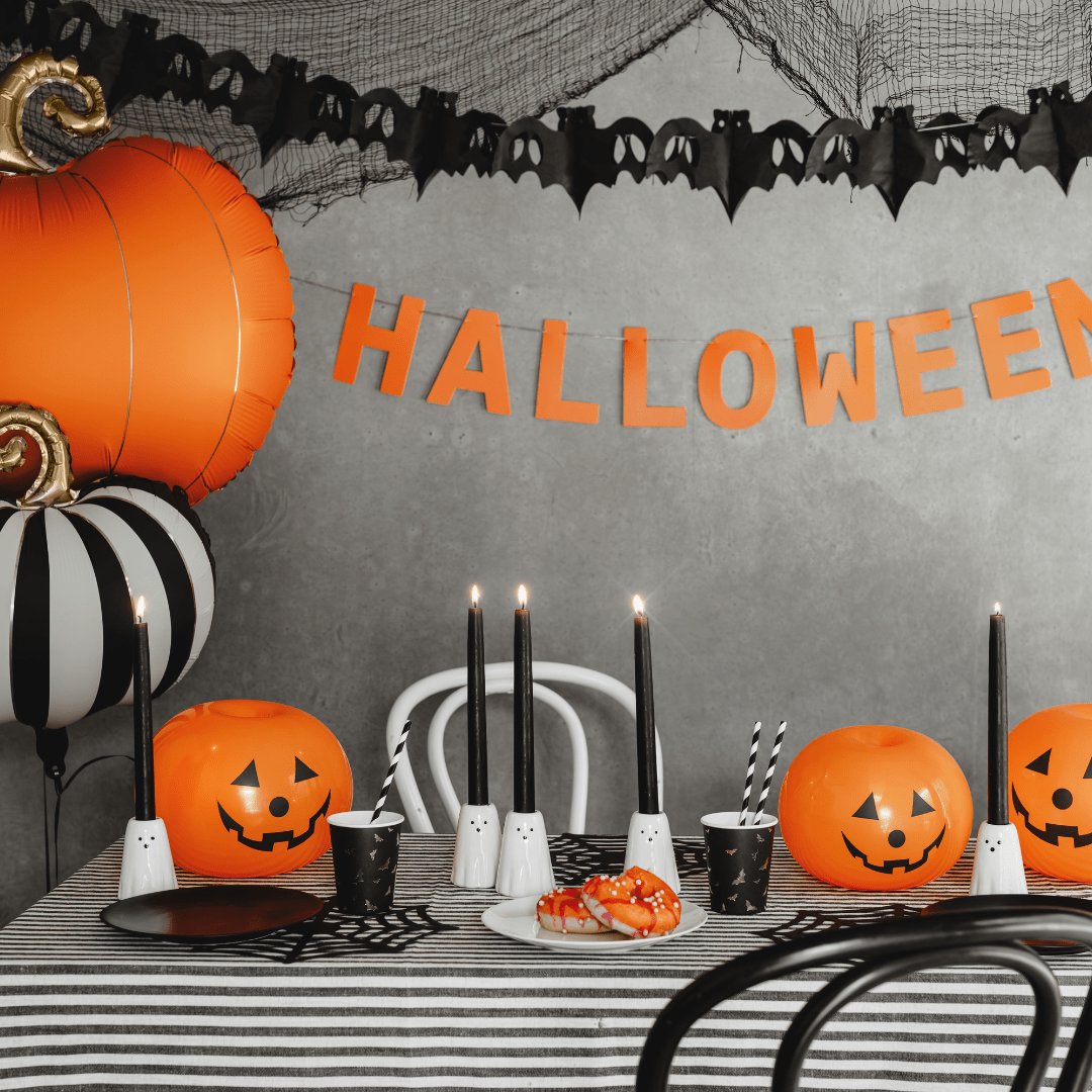 Halloween Party Balloons - 10 inch LED Light Up Pumpkin Latex Balloons x 5 Balloons 10 inch LED Light Up Pumpkin Latex Balloons x 5