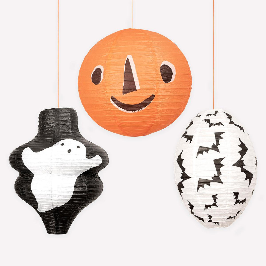 Halloween Party Lanterns x 3 | Meri Meri | Little Big Party Party Decorations Halloween Party Lanterns x 3