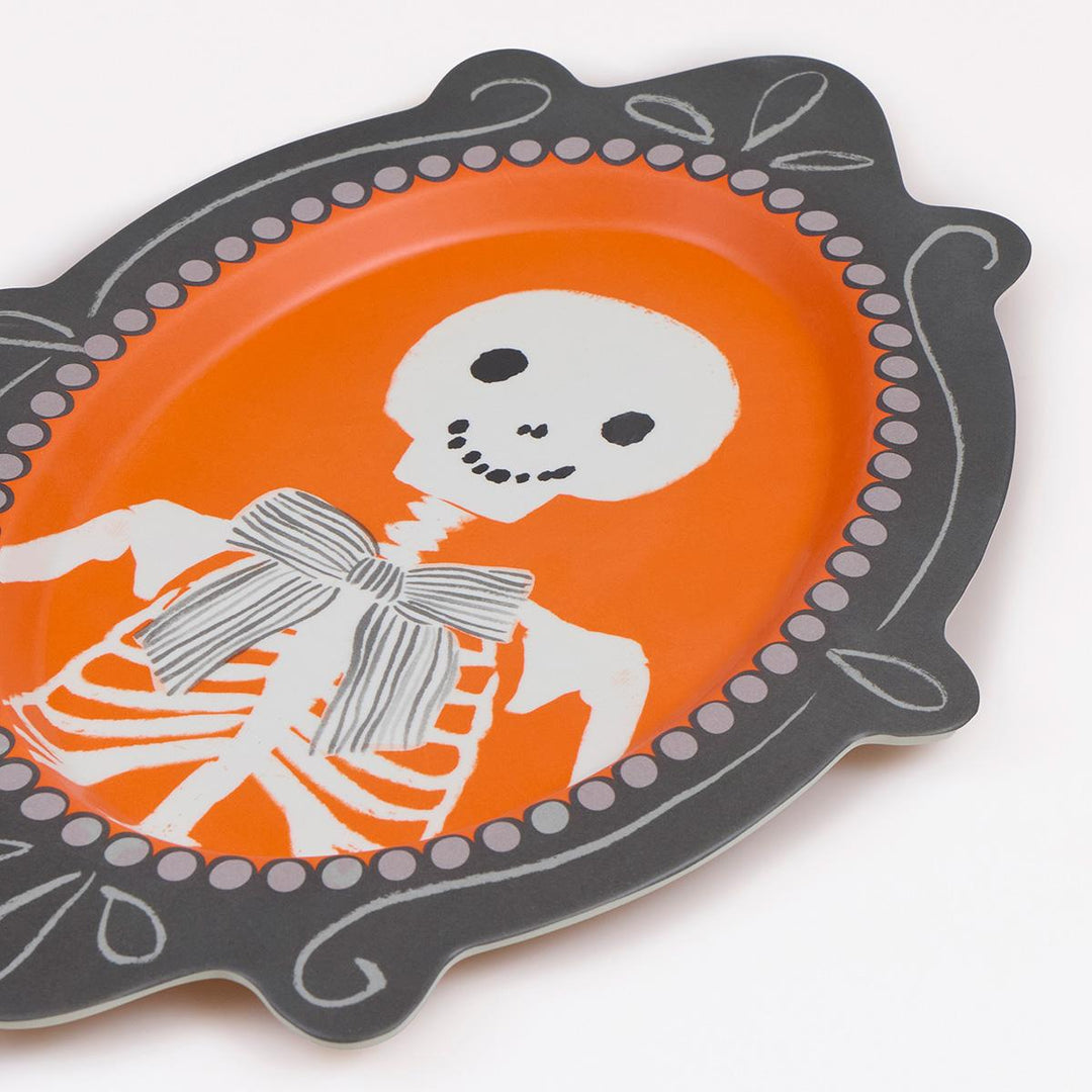 Halloween Portrait Reusable Party Plates x 4 - Meri Meri Party UK party plates Halloween Portrait Reusable Party Plates x 4