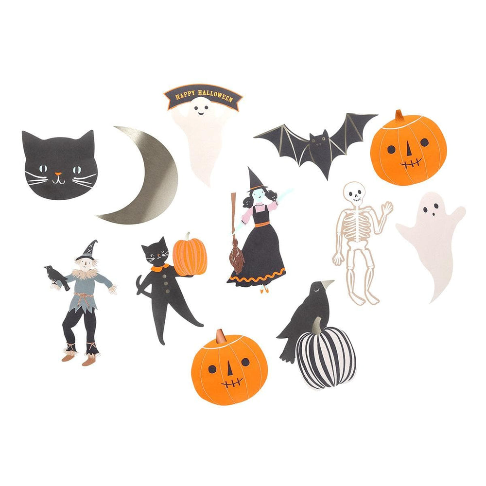 Halloween Shaped Stickers x 25 | Meri Meri Halloween Party Stickers Halloween Shaped Stickers x 25