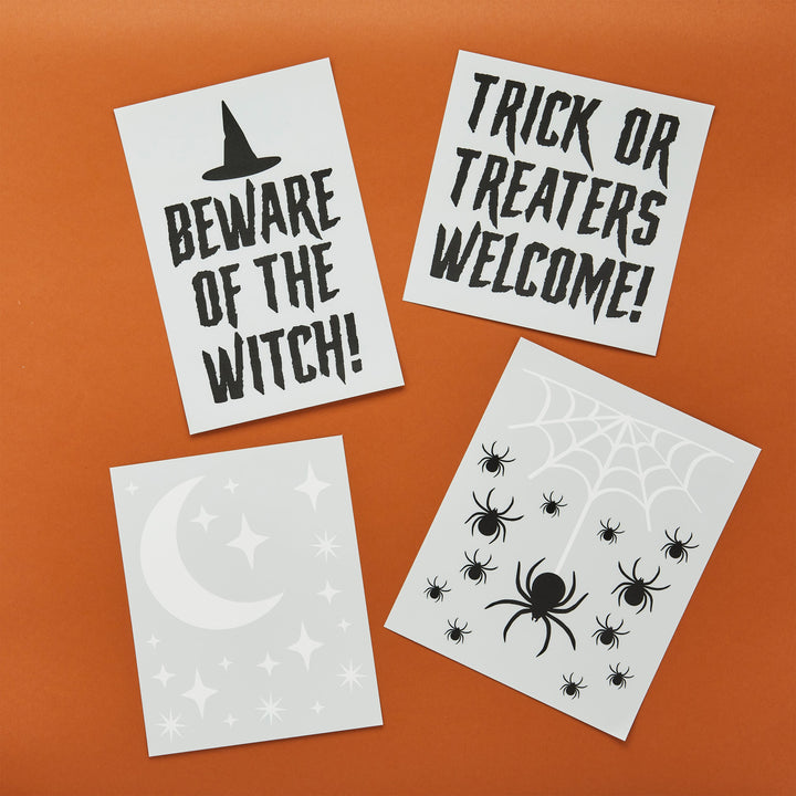 Halloween Trick Or Treat Window Clings Party Decorations Halloween Trick Or Treat Window Clings