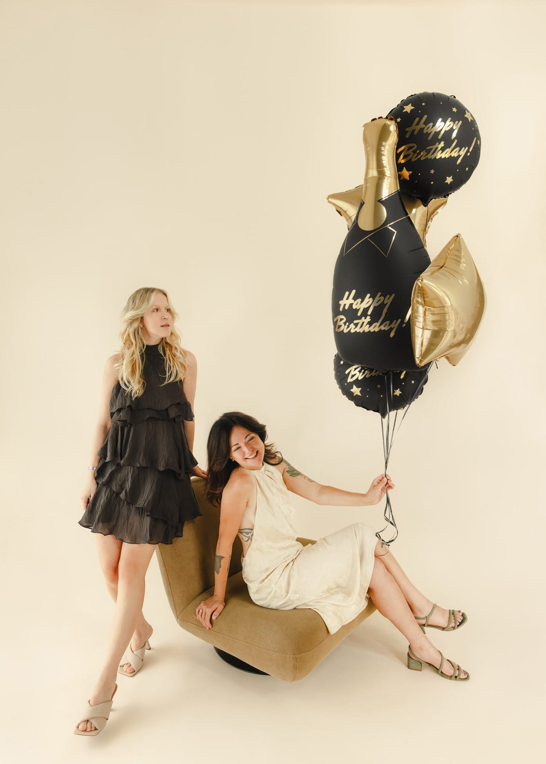 Happy Birthday Bottle Foil Balloon Bouquet Set x 5 Foil Balloon Happy Birthday Bottle Foil Balloon Bouquet Set x 5