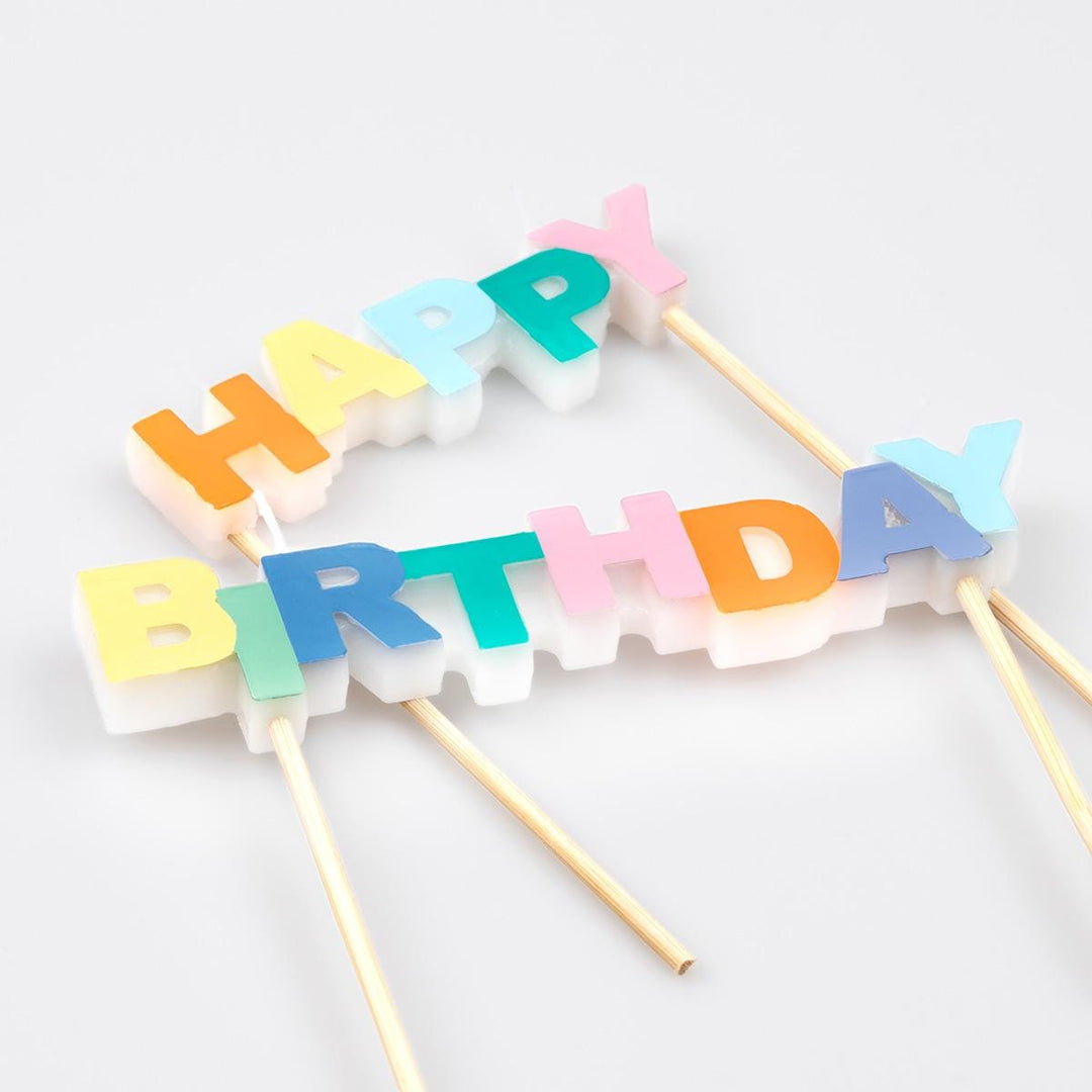 Happy Birthday Cake Candles x 2 | Meri Meri Birthday Party Birthday Candles Happy Birthday Cake Candles x 2