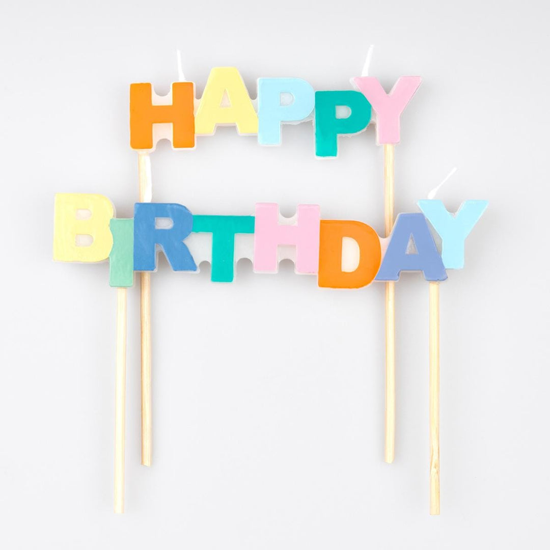 Happy Birthday Cake Candles x 2 | Meri Meri Birthday Party Birthday Candles Happy Birthday Cake Candles x 2