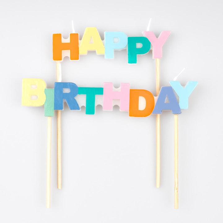 Happy Birthday Cake Candles x 2 | Meri Meri Birthday Party Birthday Candles Happy Birthday Cake Candles x 2