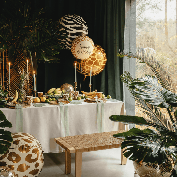 Happy Birthday Leopard Print Foil Balloon Foil Balloon Happy Birthday Leopard Print Foil Balloon