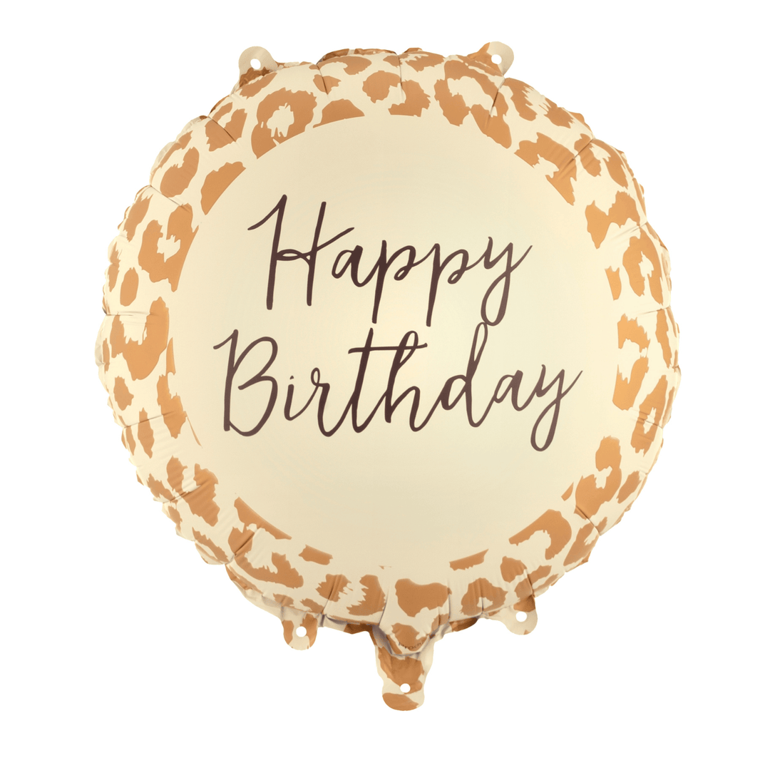 Happy Birthday Leopard Print Foil Balloon Foil Balloon Happy Birthday Leopard Print Foil Balloon
