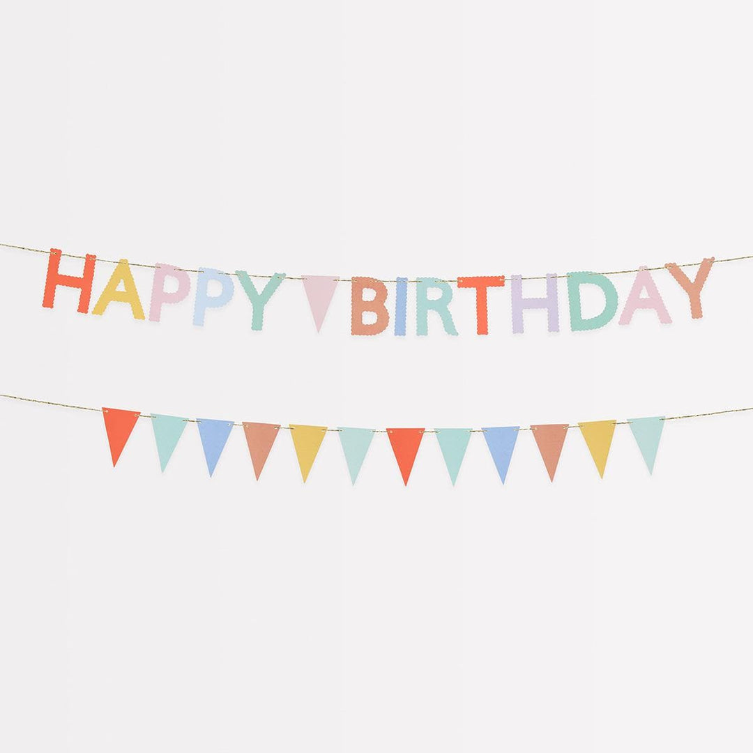 Happy Birthday Mini Matchbox Party Garland Set | Meri Meri Bunting Happy Birthday Mini Matchbox Party Garland Set