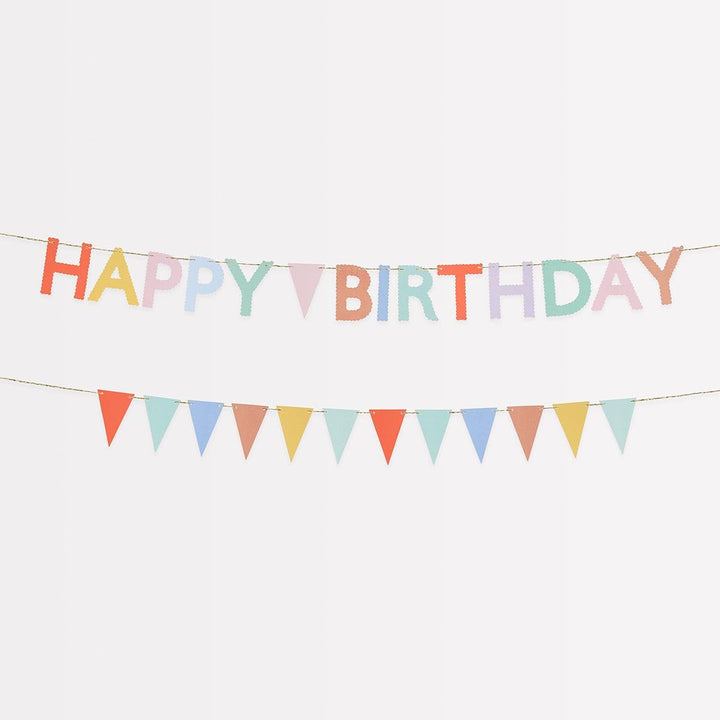 Happy Birthday Mini Matchbox Party Garland Set | Meri Meri Bunting Happy Birthday Mini Matchbox Party Garland Set