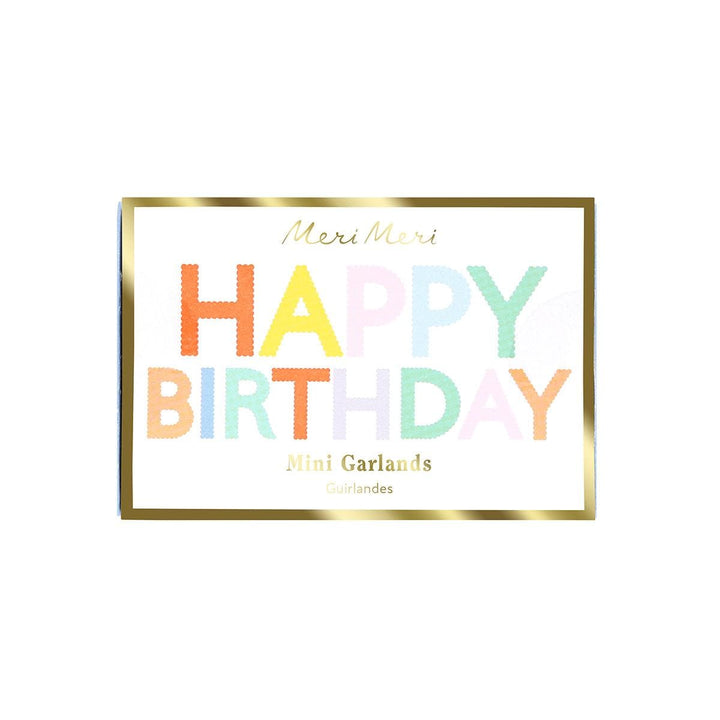 Happy Birthday Mini Matchbox Party Garland Set | Meri Meri Bunting Happy Birthday Mini Matchbox Party Garland Set