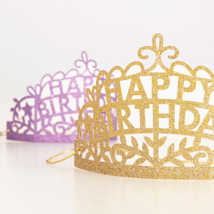 Happy Birthday Party Tiaras x 8 | Meri Meri Party Hats Happy Birthday Party Tiaras x 8