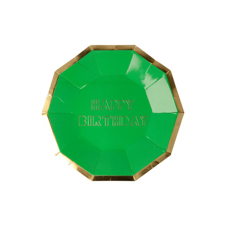Happy Birthday Small Party Plates x 8 | Meri Meri Birthday Party party plates Happy Birthday Small Party Plates x 8