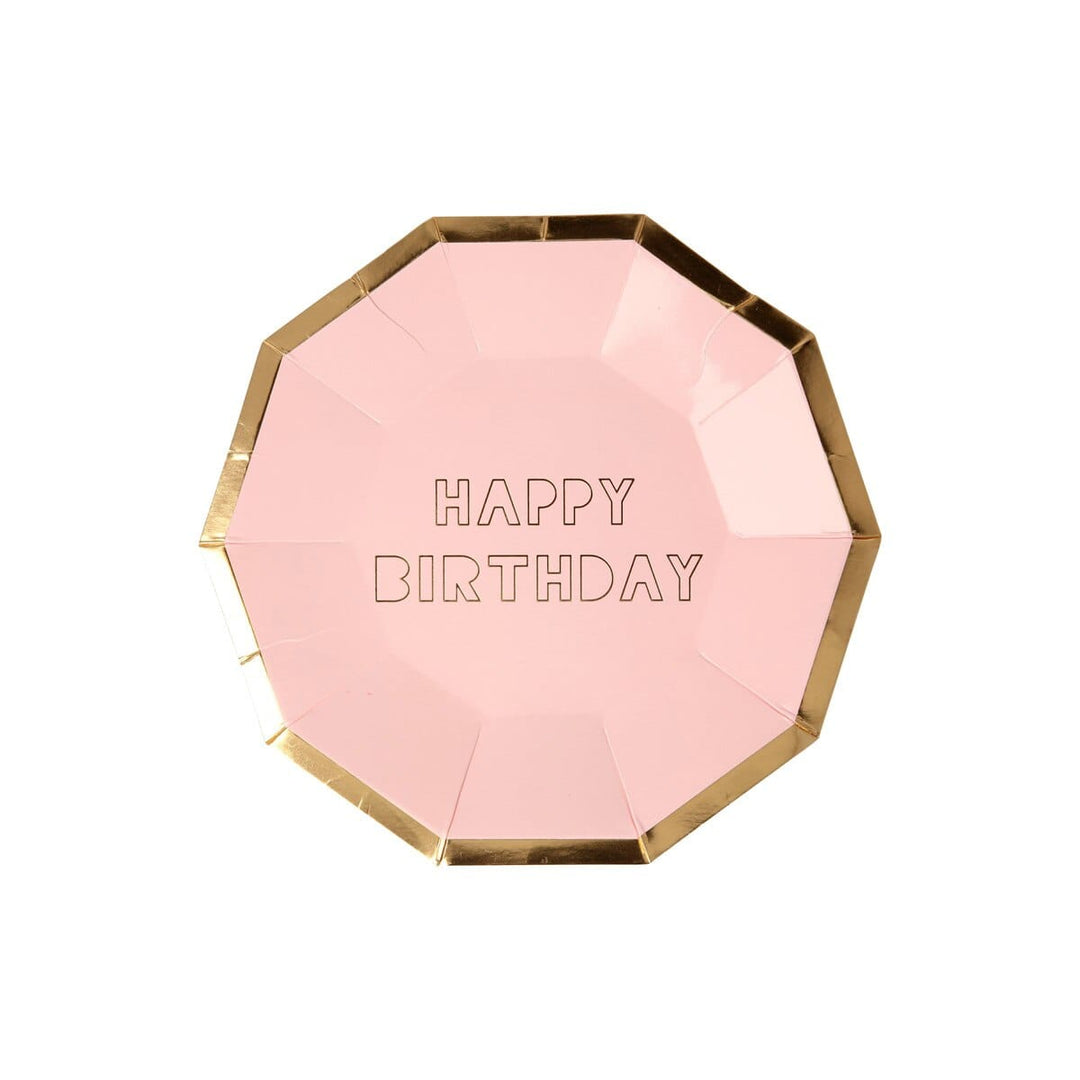 Happy Birthday Small Party Plates x 8 | Meri Meri Birthday Party party plates Happy Birthday Small Party Plates x 8