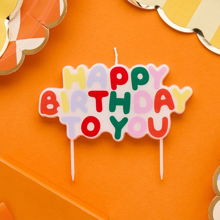 Happy Birthday to You Cake Candle Rainbow - Birthday Cake Candles Birthday Candles Colourful Happy Birthday to You Cake Candle
