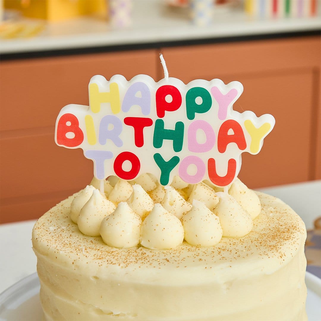 Happy Birthday to You Cake Candle Rainbow - Birthday Cake Candles Birthday Candles Colourful Happy Birthday to You Cake Candle