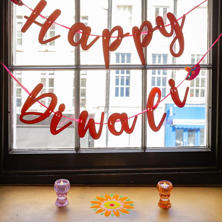 Happy Diwali Garland 3m | Talking Tables | Little Big Party Bunting &amp; Garlands Spice &