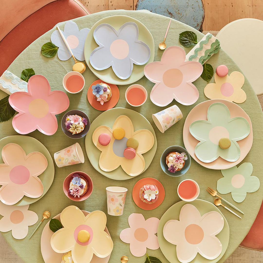 Happy Flowers Party Cups x 8 | Meri Meri party cups Happy Flowers Party Cups x 8