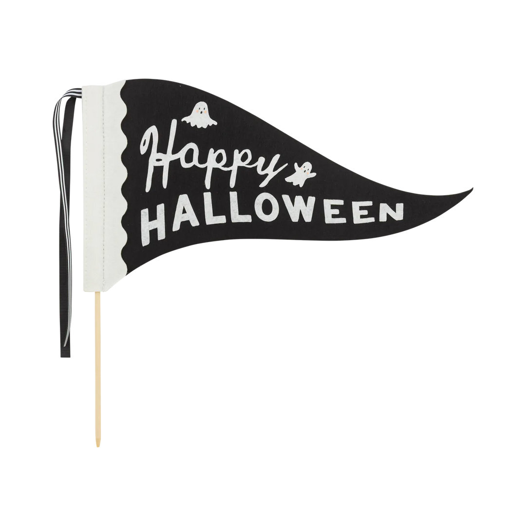 Happy Halloween Felt Pennant - My Mind's Eye Halloween Decorations flag Happy Halloween Felt Pennant