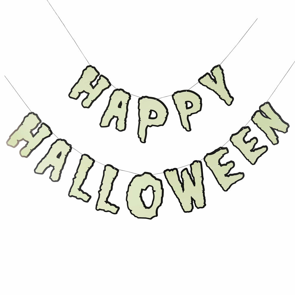 Happy Halloween Glow In the Dark Banner - 2m Bunting Happy Halloween Glow In the Dark Banner - 2m