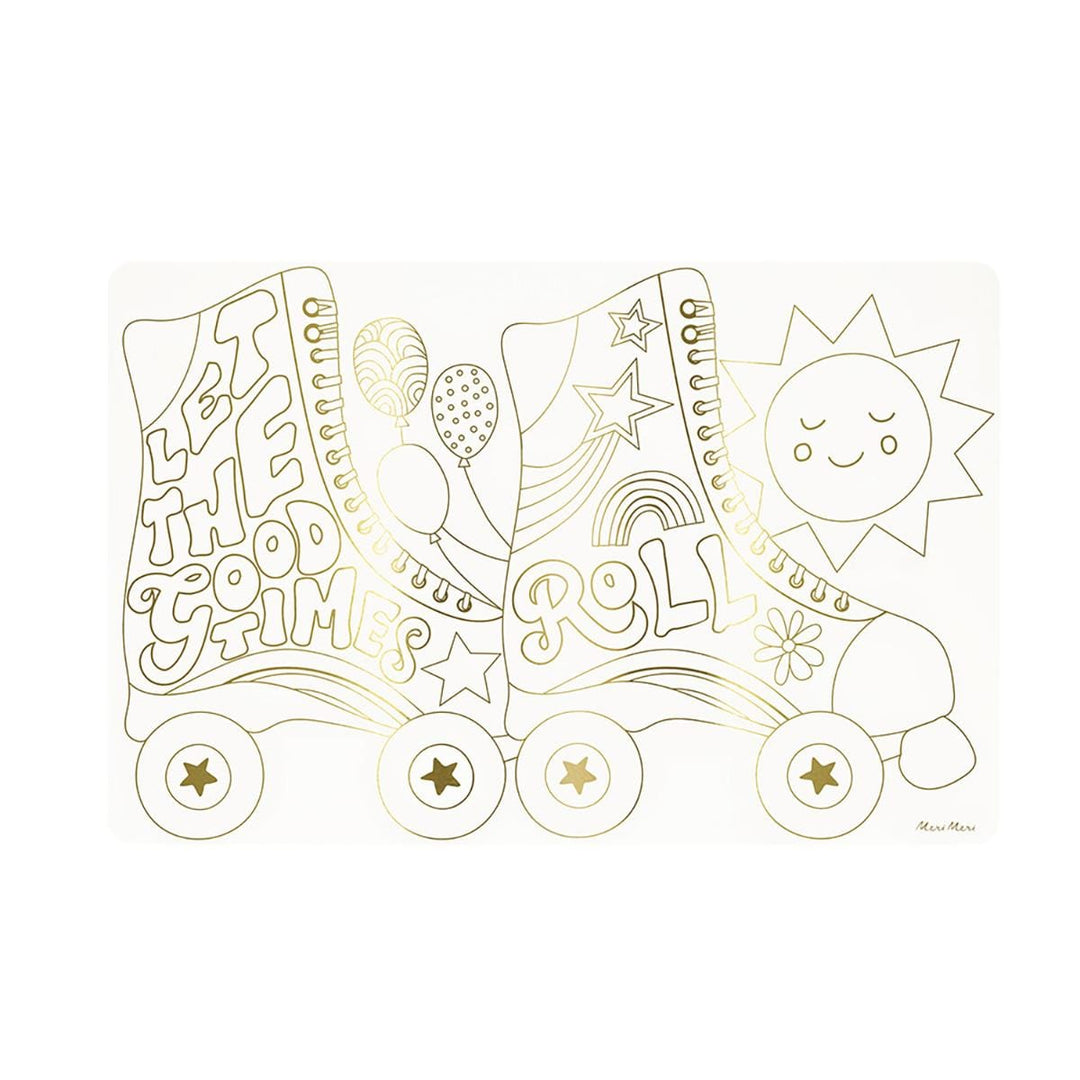 Happy Icons Colouring Party Placemats x 8 | Meri Meri Placemats Happy Icons Colouring Party Placemats x 8